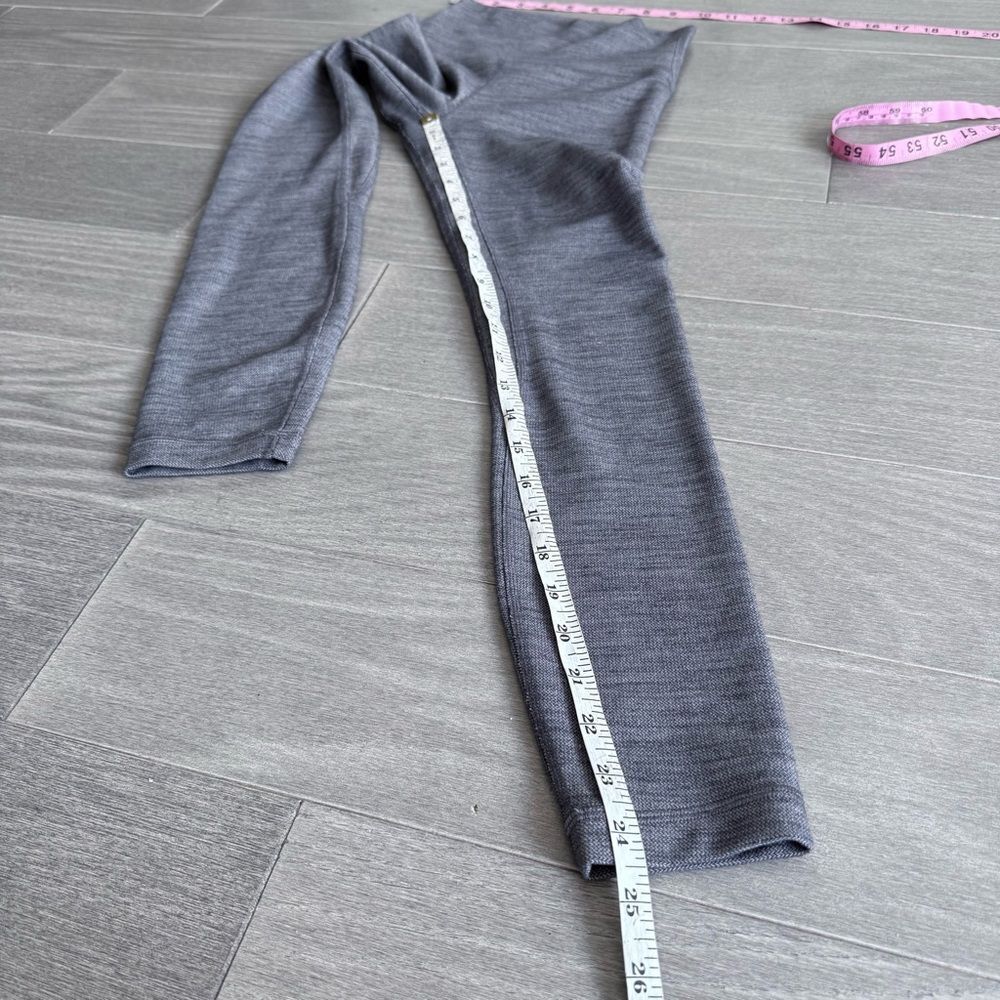 Lululemon Align Pant II 25" Mini Heathered Herringbone Heathered Black White 2 - Picture 14 of 15